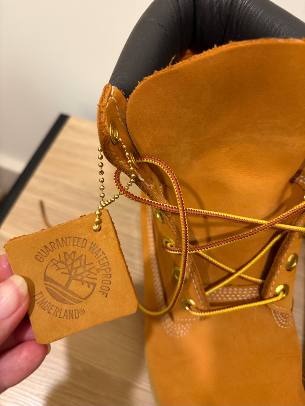 Classic Men's Work Boots in Wheat - Picture 3 of 5